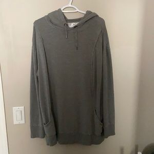 Seraphine maternity/breast feeding long sleeve shirt. XL Grey